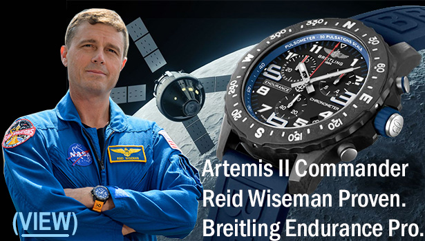 Mission Commander Reid Wiseman of the Artemis II mission is known for wearing the Breitling Endurance Pro during the mission